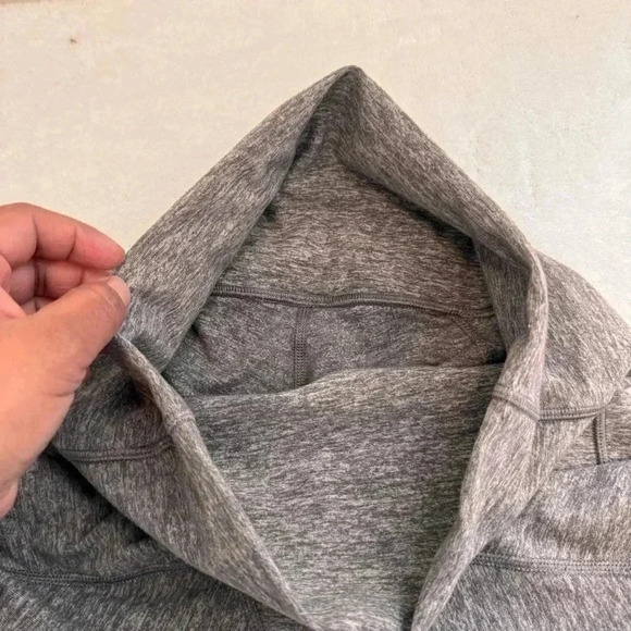 Lululemon Pure Practice Pants Leggings High Rise Lattice Tights Heathered Grey 6 - Picture 7 of 13